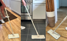 Load image into Gallery viewer, Telescopic Microfibre Flat Mop
