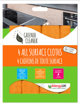 Load image into Gallery viewer, 4 All Surface Cloths with scrubby corner