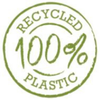 Made from 100% recycled plastic