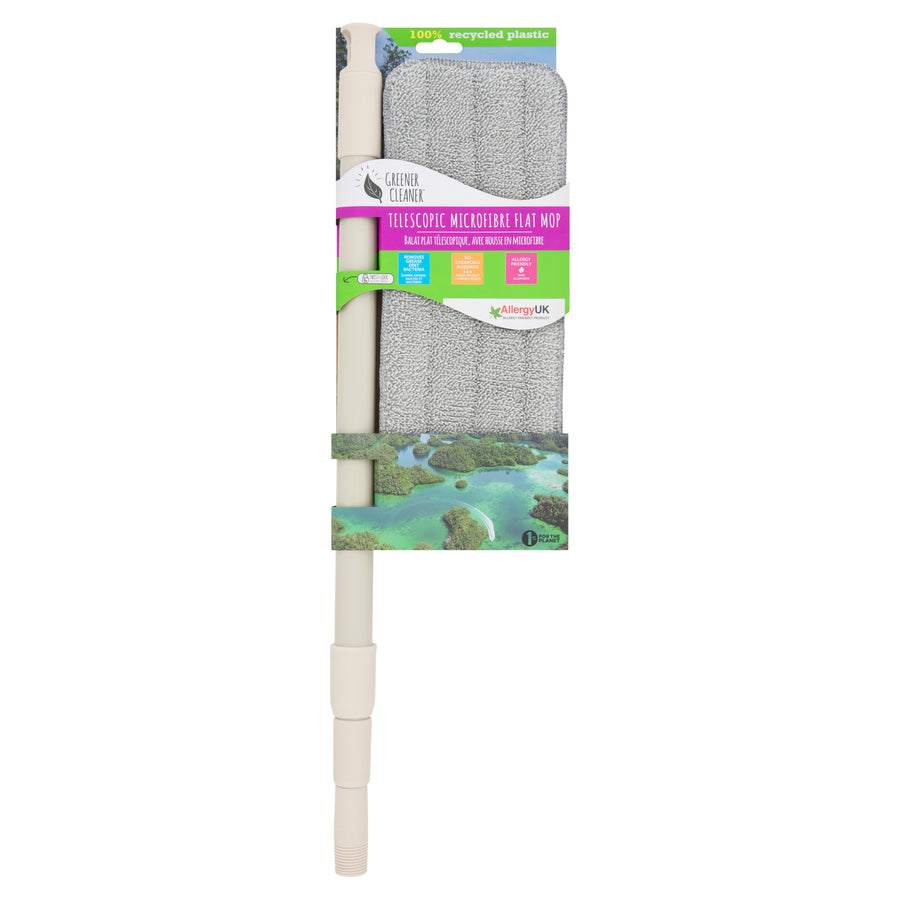 Telescopic Microfibre Flat Mop