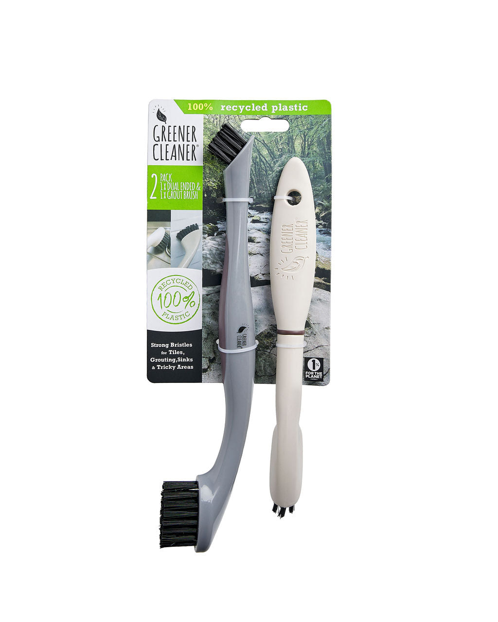 2 Pack - Grout & Dual Ended Brush