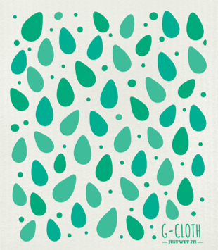 Wash & Wipe G-Cloth (Drops) - Swedish Style Dish Cloth