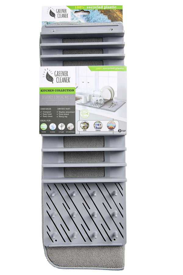 Dish Rack & Drying Mat Set