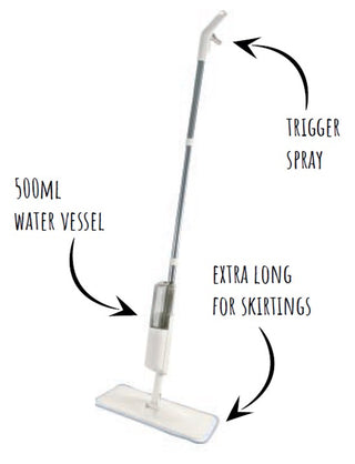 Aqua Spray Microfibre Flat Mop