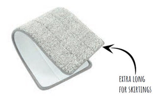 Universal Microfibre Flat Mop Head Replacement for Aua Spray Mop (13 x 44 cm)