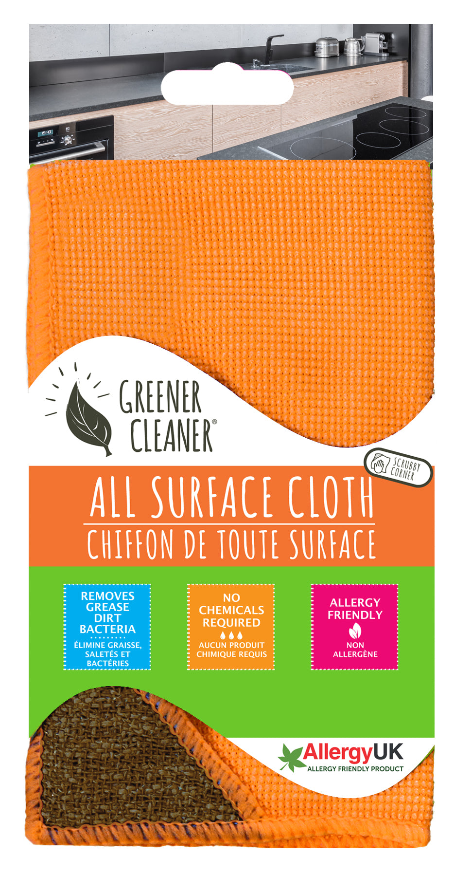 All Surface Cloth with Scrubby Corner