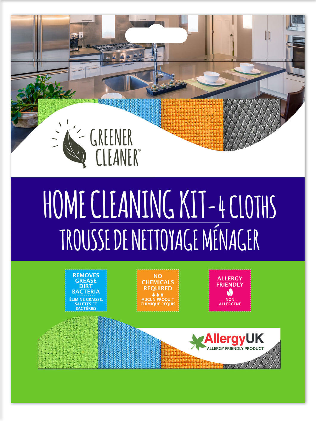 Home Cleaning Kit - 4 Cloth Kit