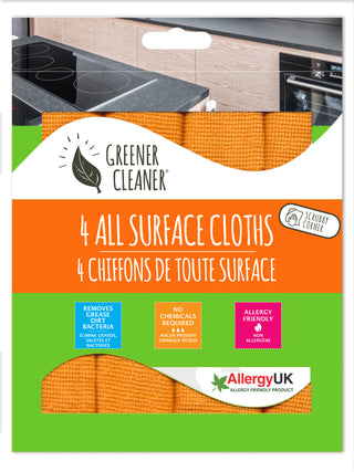 4 All Surface Cloths with scrubby corner
